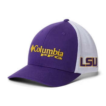 Dámské Kšiltovky Columbia PFG Mesh Ball - LSU Fialové RQTKBH346